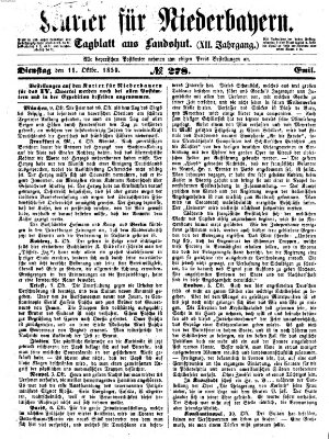 Kurier für Niederbayern Dienstag 11. Oktober 1859