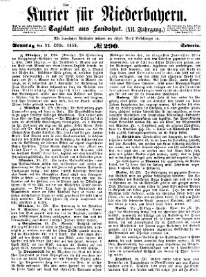 Kurier für Niederbayern Sonntag 23. Oktober 1859