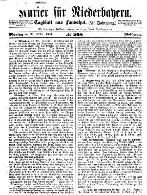 Kurier für Niederbayern Montag 31. Oktober 1859