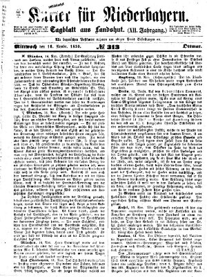 Kurier für Niederbayern Mittwoch 16. November 1859