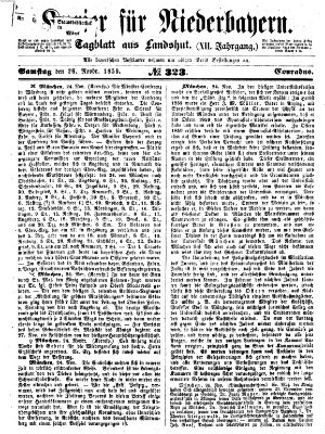 Kurier für Niederbayern Samstag 26. November 1859