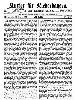 Kurier für Niederbayern Montag 28. November 1859