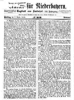 Kurier für Niederbayern Freitag 2. Dezember 1859