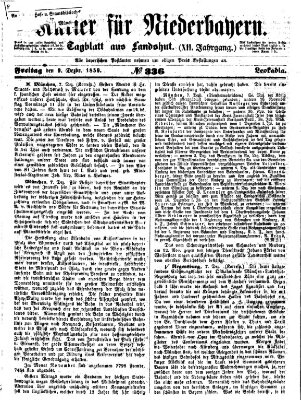 Kurier für Niederbayern Freitag 9. Dezember 1859