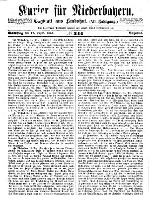 Kurier für Niederbayern Samstag 17. Dezember 1859