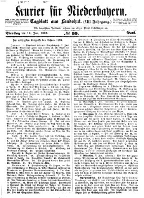 Kurier für Niederbayern Dienstag 10. Januar 1860