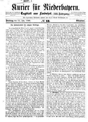 Kurier für Niederbayern Freitag 13. Januar 1860