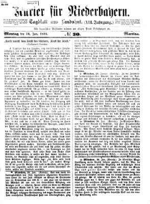 Kurier für Niederbayern Montag 30. Januar 1860