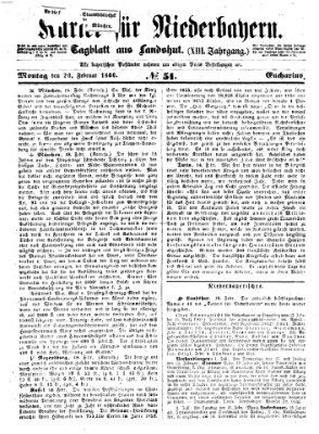 Kurier für Niederbayern Montag 20. Februar 1860