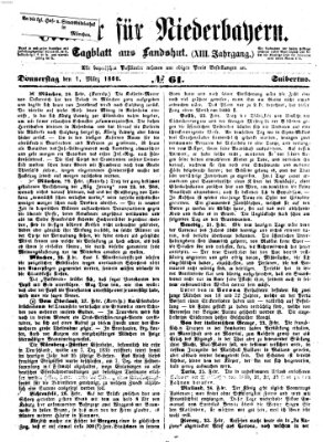 Kurier für Niederbayern Donnerstag 1. März 1860