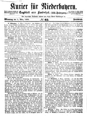 Kurier für Niederbayern Montag 5. März 1860