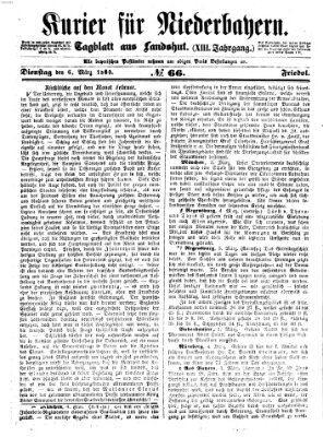 Kurier für Niederbayern Dienstag 6. März 1860