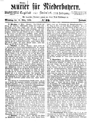 Kurier für Niederbayern Montag 19. März 1860