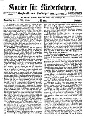 Kurier für Niederbayern Samstag 24. März 1860