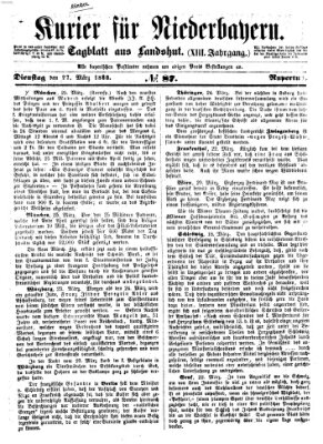 Kurier für Niederbayern Dienstag 27. März 1860