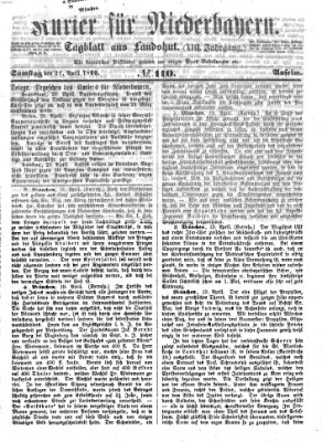 Kurier für Niederbayern Samstag 21. April 1860