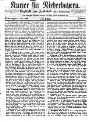 Kurier für Niederbayern Sonntag 6. Mai 1860