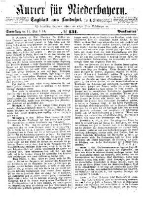 Kurier für Niederbayern Samstag 12. Mai 1860