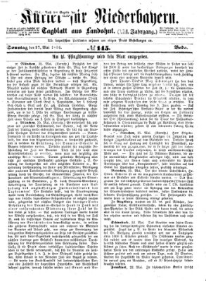 Kurier für Niederbayern Sonntag 27. Mai 1860