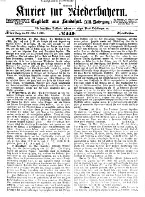 Kurier für Niederbayern Dienstag 29. Mai 1860