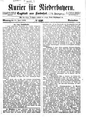 Kurier für Niederbayern Montag 11. Juni 1860