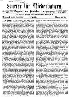 Kurier für Niederbayern Mittwoch 13. Juni 1860