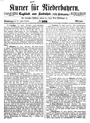 Kurier für Niederbayern Sonntag 17. Juni 1860