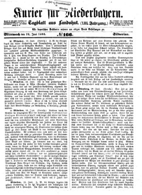 Kurier für Niederbayern Mittwoch 20. Juni 1860