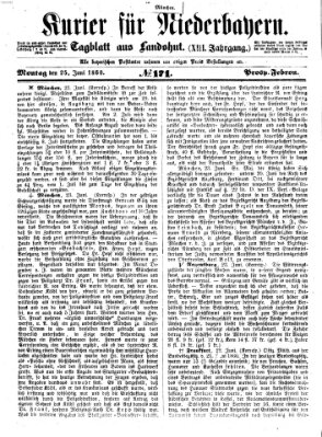 Kurier für Niederbayern Montag 25. Juni 1860