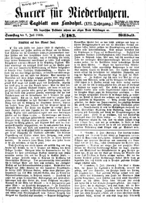 Kurier für Niederbayern Samstag 7. Juli 1860