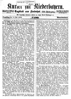 Kurier für Niederbayern Samstag 14. Juli 1860