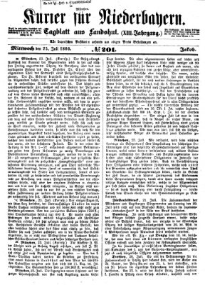 Kurier für Niederbayern Mittwoch 25. Juli 1860