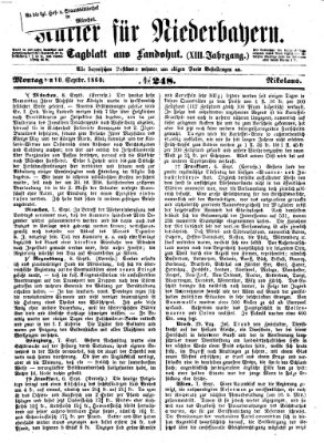 Kurier für Niederbayern Montag 10. September 1860