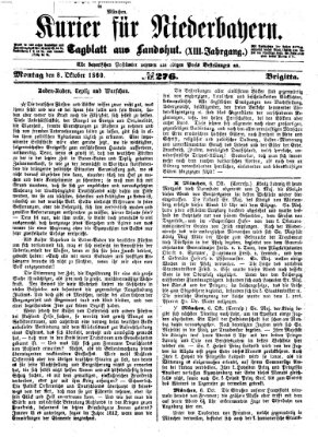 Kurier für Niederbayern Montag 8. Oktober 1860