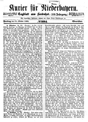 Kurier für Niederbayern Freitag 26. Oktober 1860