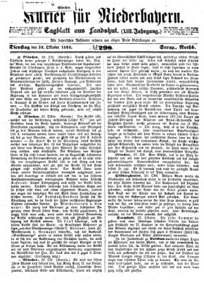 Kurier für Niederbayern Dienstag 30. Oktober 1860