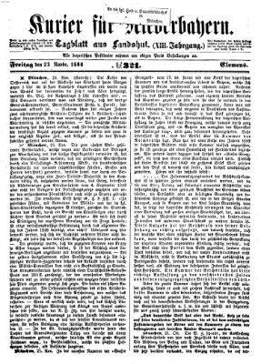 Kurier für Niederbayern Freitag 23. November 1860