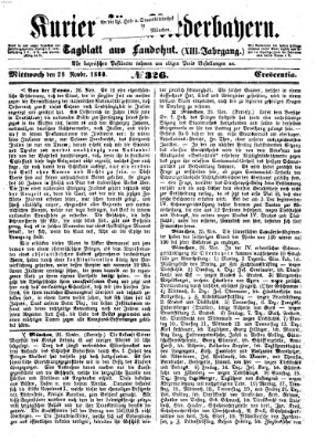 Kurier für Niederbayern Mittwoch 28. November 1860