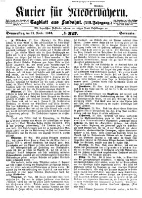 Kurier für Niederbayern Donnerstag 29. November 1860