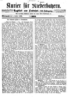 Kurier für Niederbayern Mittwoch 5. Dezember 1860