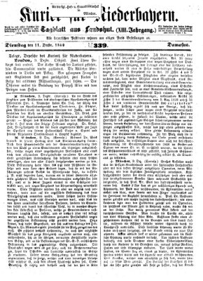 Kurier für Niederbayern Dienstag 11. Dezember 1860