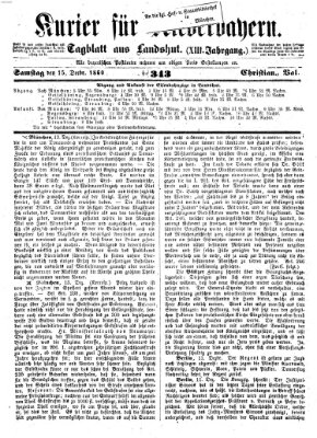 Kurier für Niederbayern Samstag 15. Dezember 1860