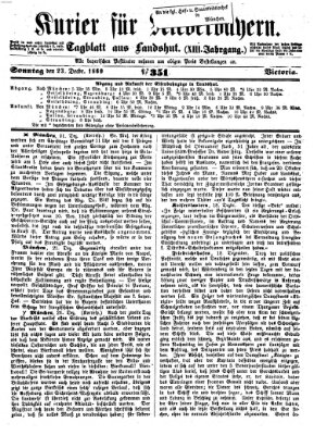 Kurier für Niederbayern Sonntag 23. Dezember 1860