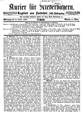 Kurier für Niederbayern Montag 24. Dezember 1860