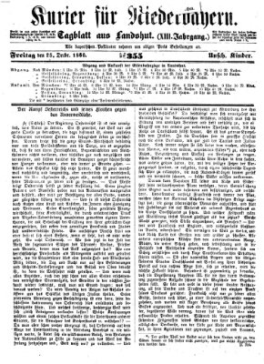 Kurier für Niederbayern Freitag 28. Dezember 1860