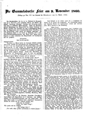 Kurier für Niederbayern Dienstag 13. November 1860
