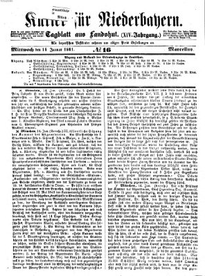 Kurier für Niederbayern Mittwoch 16. Januar 1861