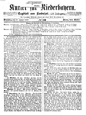 Kurier für Niederbayern Dienstag 29. Januar 1861