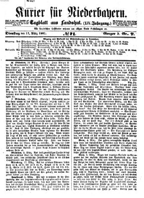 Kurier für Niederbayern Dienstag 12. März 1861