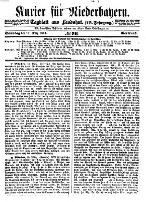 Kurier für Niederbayern Sonntag 17. März 1861